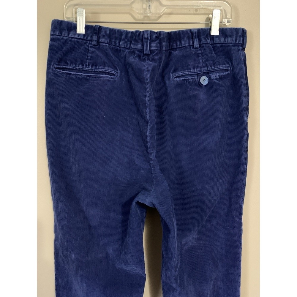 VTG Woolrich Men's Navy Corduroy Pants 34x29 Pleated Baggy Loose - Picture 6 of 16